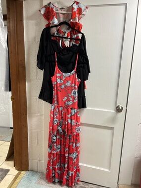 Lot of Denny Rose Floral Print Dresses